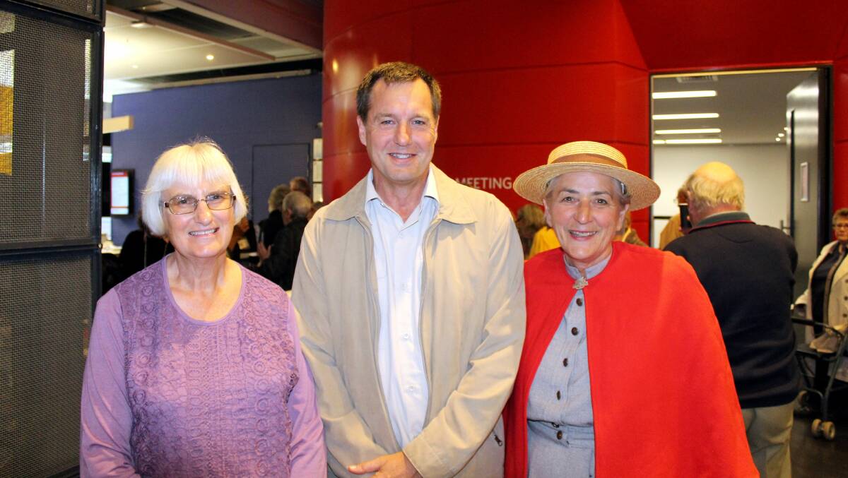 HISTORY TRIO: Launceston Historical Society president Marion Sargent, historical researcher Bradley Wood and Longford's Terese Binns.