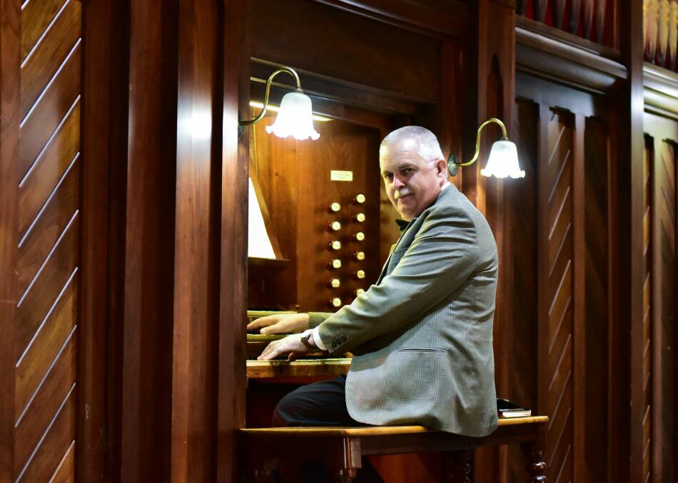 MELODIC: Launceston organist Peter Schultz led a Mother's Day recital at Albert Hall on Sunday. Pictures: Neil Richardson 