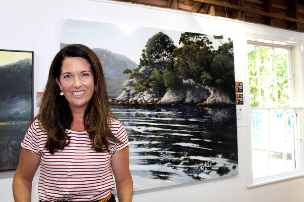 POPULAR VOTE: Victorian artist Jennifer Riddle's No Man's Land - Bathurst Harbour won both the People's Choice and Children's Choice awards at the 2017 Glover Prize. Pictures: Hamish Geale 