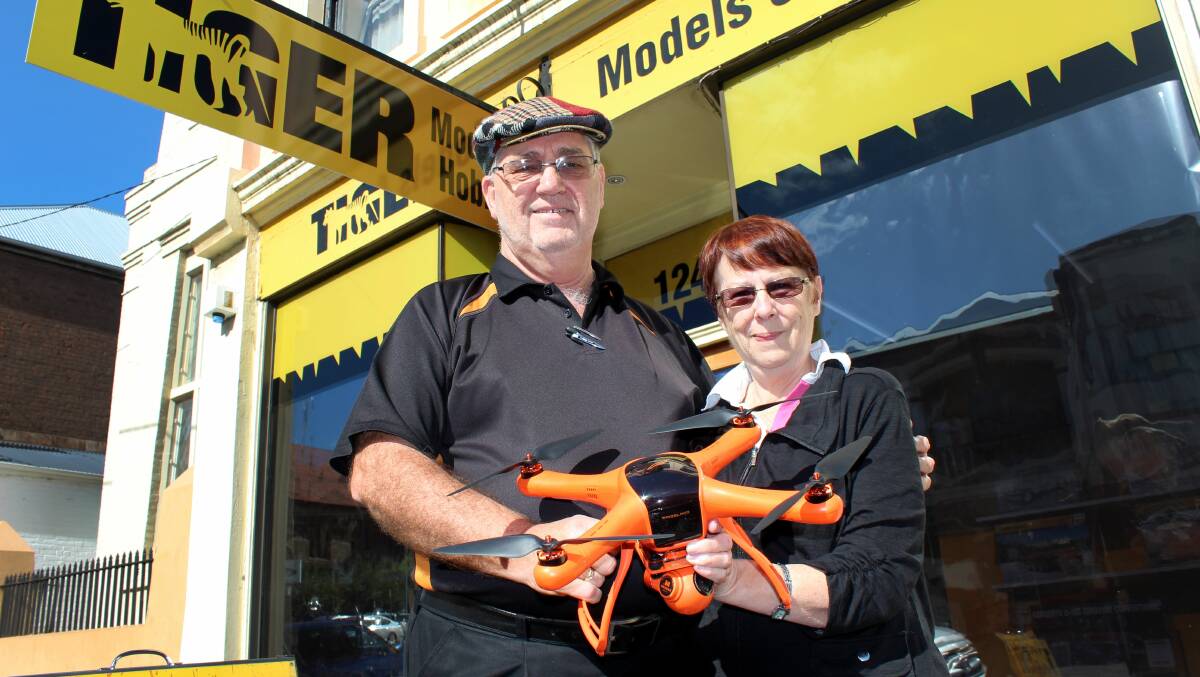 ON THE MARKET: Tiger Models and Hobbies owners Hans and Helen Wanders are selling the store after 13 years at the helm. Picture: Hamish Geale 