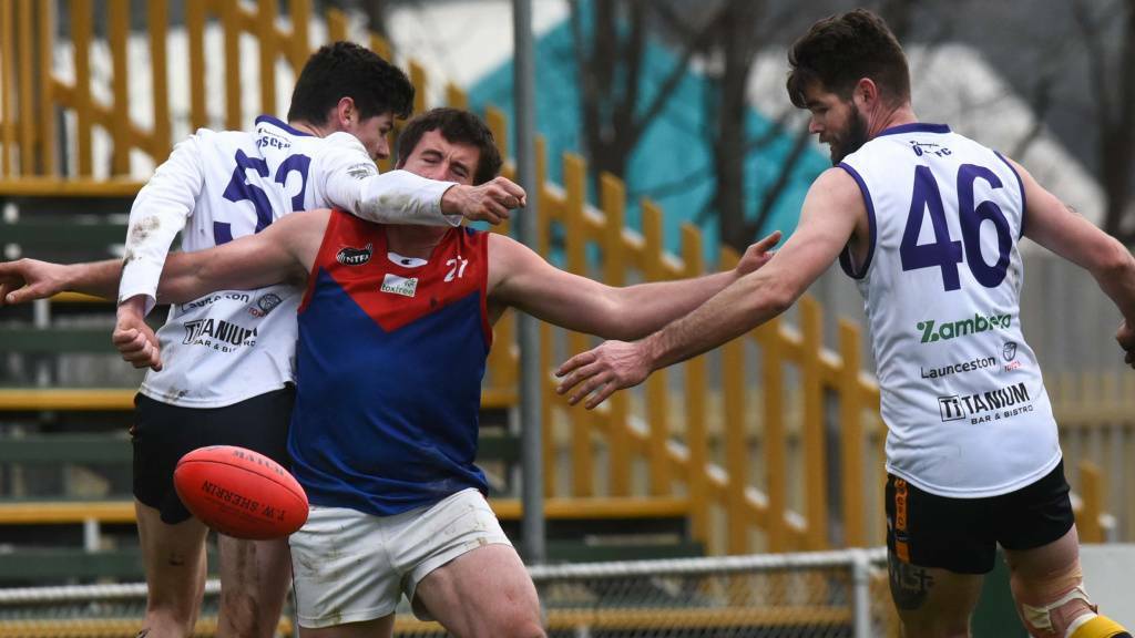 BIG HIT: Old Scotch kept their unbeaten streak alive in round 13 with a closely-fought win over Lilydale. 