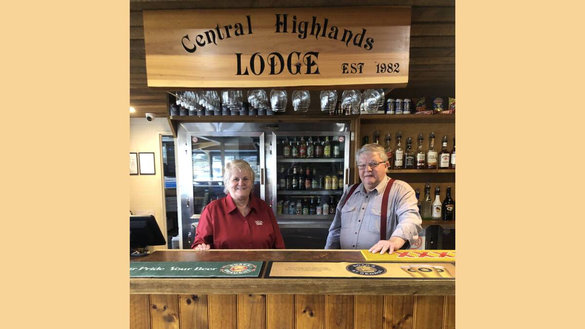  Central Highlands Lodge owners Helen Monks and Michael Cousins. Picture supplied