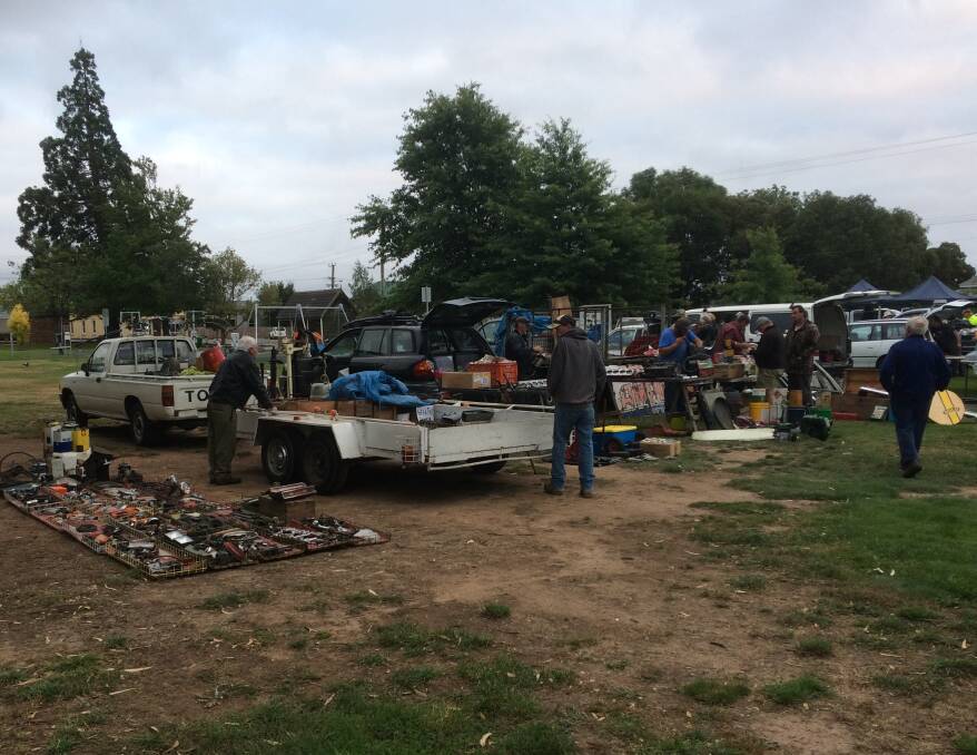 MOTOR MARKET: March 19. Longford's second ever auto swap meet was held at the town's village green on March 19. The swap meet regularly attracts crowds of up to 2500 from across the state. Picture: Supplied