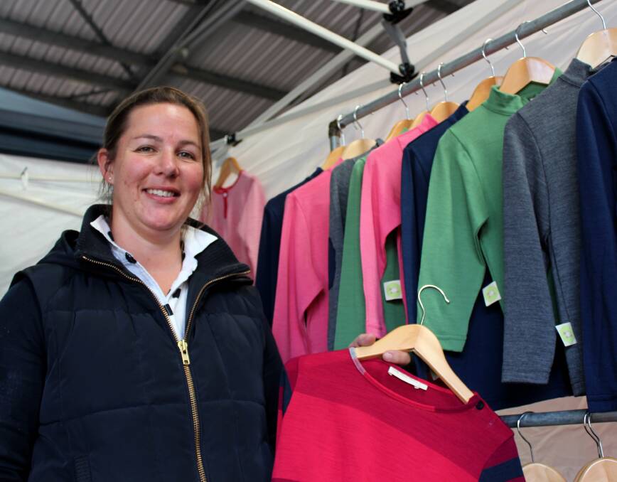 MAKING MERINO: Cressy mother Eliza Tole began Little Peeps Fleece to address a hole in the clothing market for Australian-made children's merino. Picture: Hamish Geale