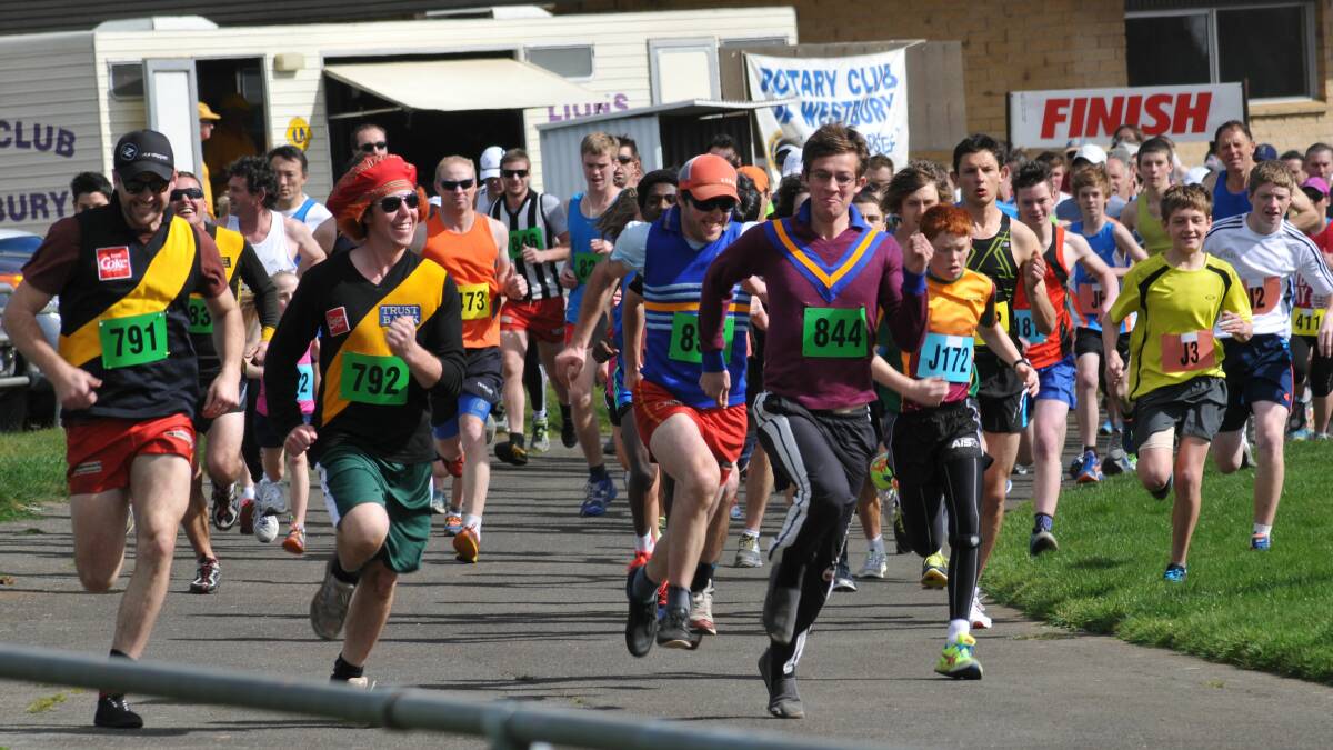 LEADING THE PACK: The annual Westbury Fun Run will not take place this year.