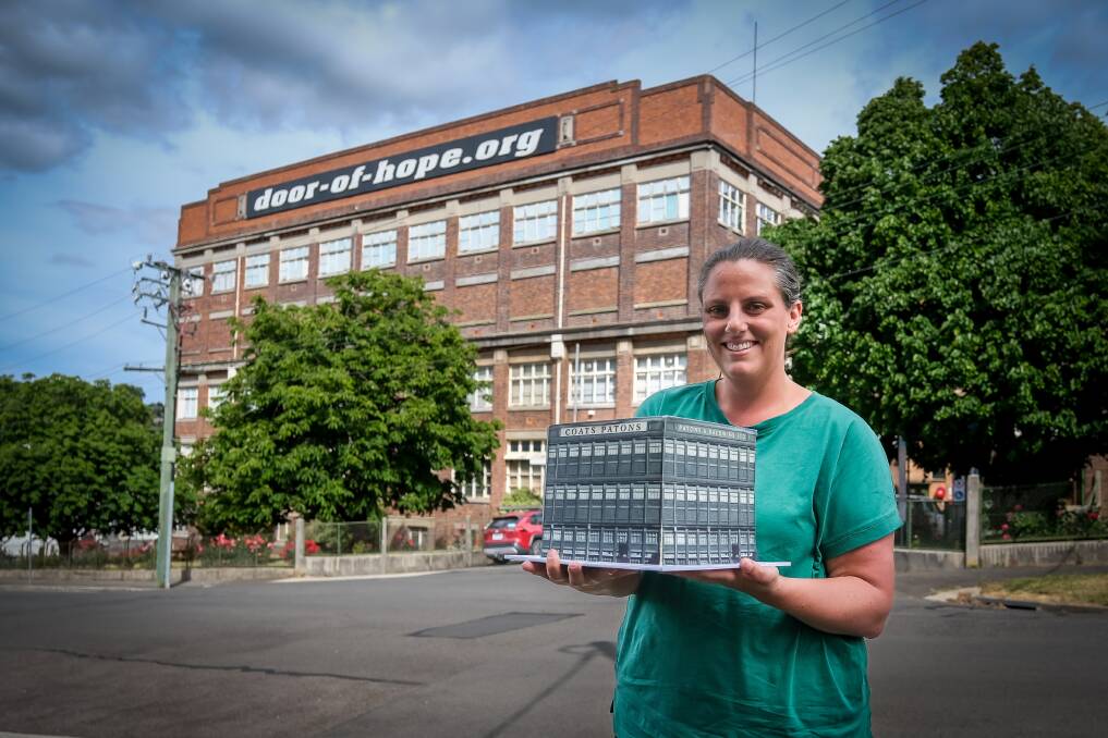 Chantelle Fair made a Coats Patons cake for the building's 100th birthday last year. Picture by Craig George