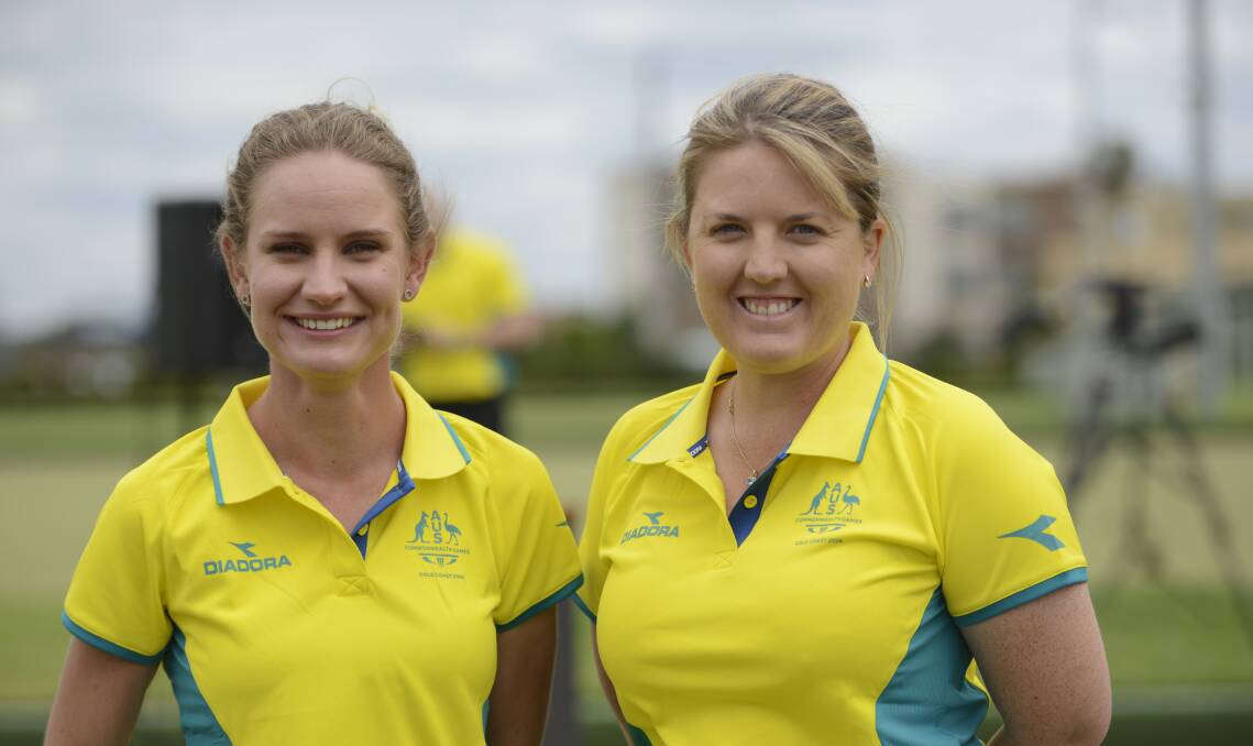 TEAMMATES: Commonwealth Games-bound bowlers Carla Krizanic and Rebecca Van Asch. Picture: Bowls Australia 