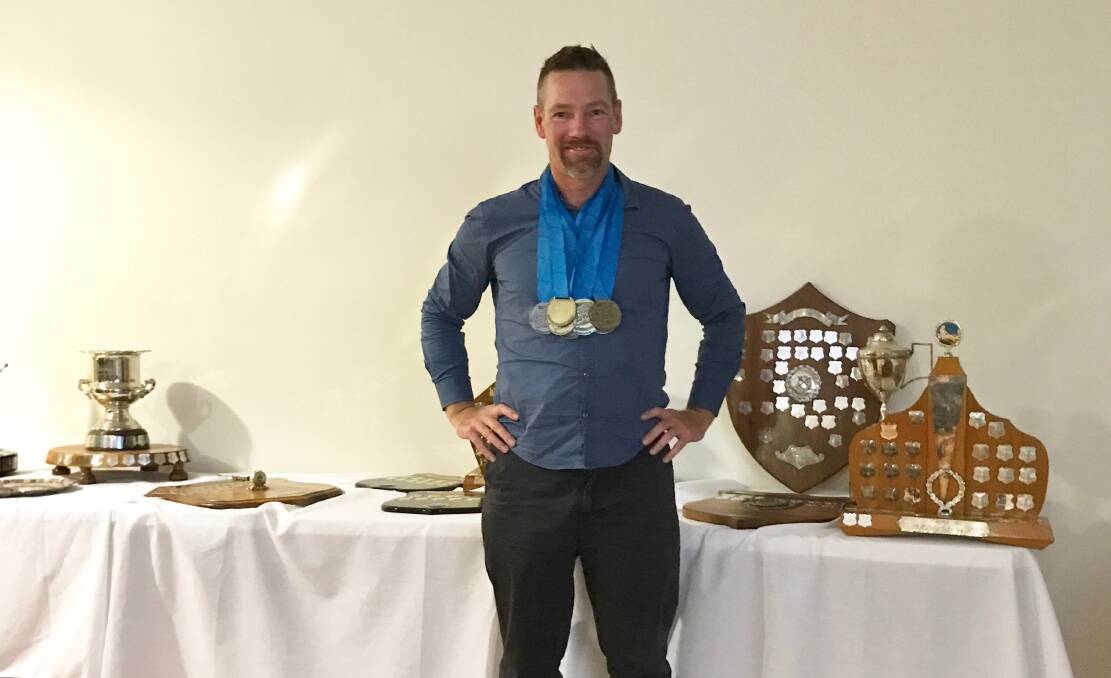 SOARING: Hobart-based engineer Patrick Bird was a shining light for North Esk Rowing Club at April's world masters games in New Zealand, collecting eight medals from 12 events. Picture: Supplied 