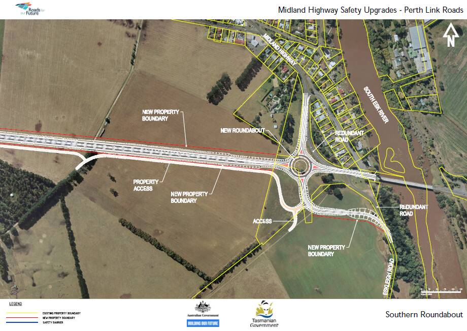IN THE WORKS: A draft concept for the Perth Link Roads project. Picture: Supplied