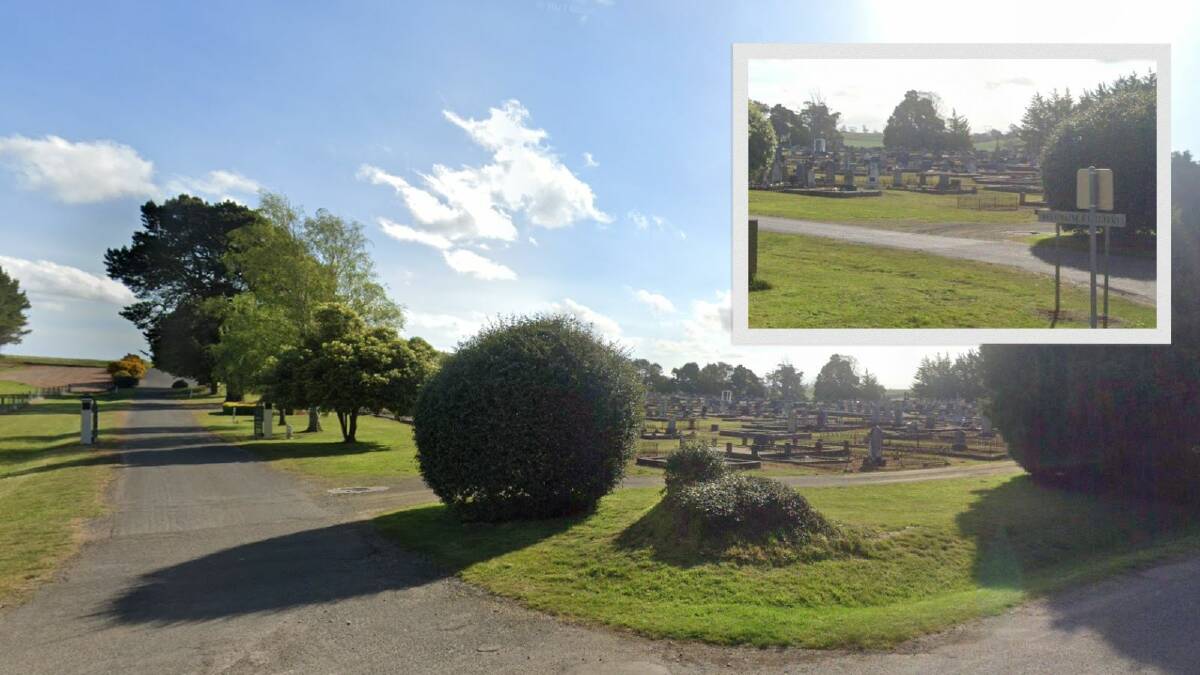 Graves have been found vandalised at Deloraine General Cemetery in Northern Tasmania. Pictures by Google Maps 