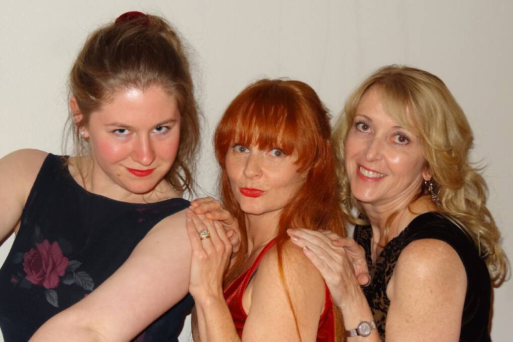 VALLEY VOCALISTS: 3 Divas members Georgina Harvey, Tamsyn Stock Stafford and Carolyn Harris. The trio will play a 7.45pm show in Deloraine on November 25. Picture: Supplied 
