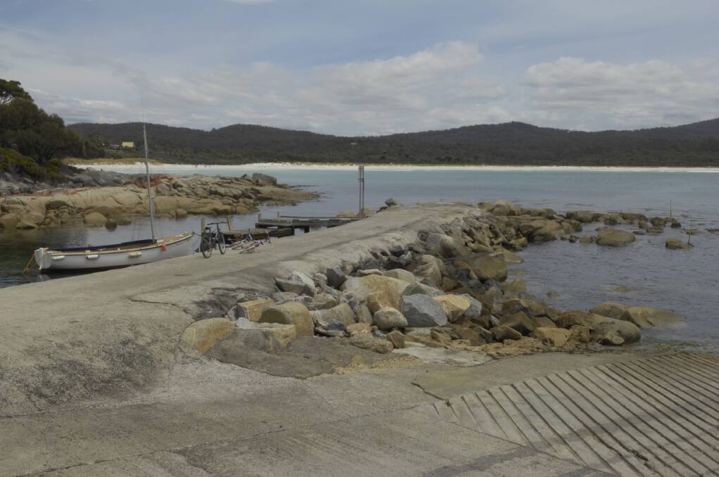 RAMPING UP: The Binalong Bay jetty prior to its upgrade from a one-lane boat ramp to a two-lane boat ramp.