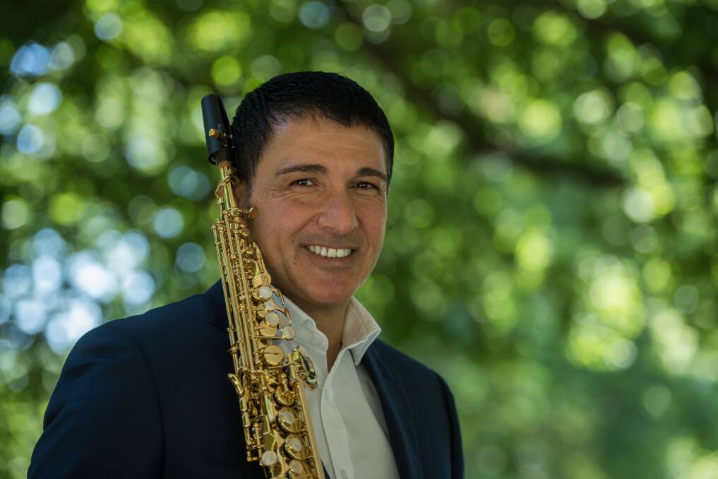 JAZZ MAN: Launceston soprano saxophonist Evan Carydakis will release his debut album late this year. The former Melbourne musician has been playing saxophone for nearly 30 years. Picture: Scott Gelston 