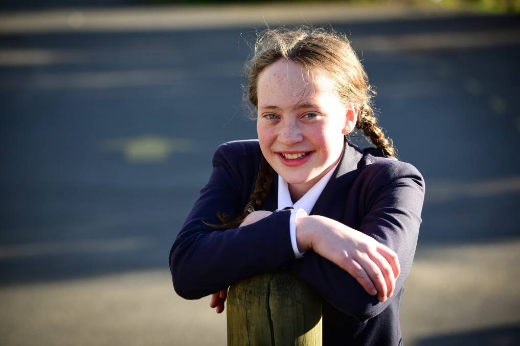 SWIM STAR: 12-year-old swimmer Emily Mitchell. Picture: Paul Scambler 