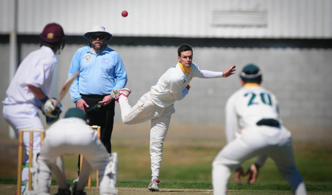 DELIVERING THE GOODS: South Launceston captain Alec Smith won three major awards at Cricket North's awards night on Wednesday. Pictures: Paul Scambler.
