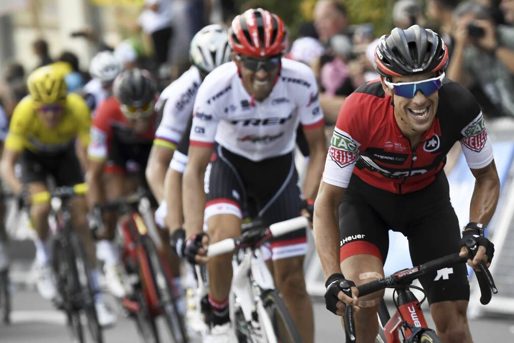 Race face: Richie Porte's heroics across Europe's biggest cycle races have seen him named among the finalists for the Tasmanian Athlete of the Year. Picture: AP