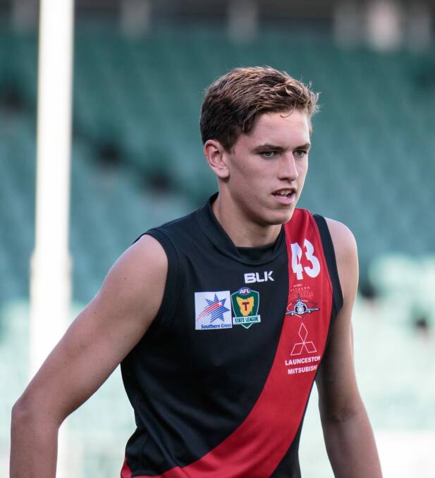 DEBUTANT: Young ruck-forward Cody Lowe will play his first senior TSL Match for North Launceston against Tigers at Twin Ovals on Saturday. Picture: Andrew Woodgate