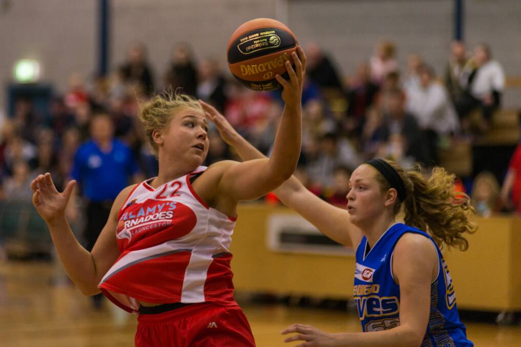 POTENT: Launceston Tornado Tayla Roberts is averaging 23.6 points per game so far this season and should be kept busy in Canberra. Picture: Scott Gelston