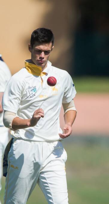 IN THE ZONE: South skipper Alec Smith prepares to bowl in the Cricket North preliminary final against Riverside at NTCA Ground No.2 on Saturday. Pictures: Scott Gelston 