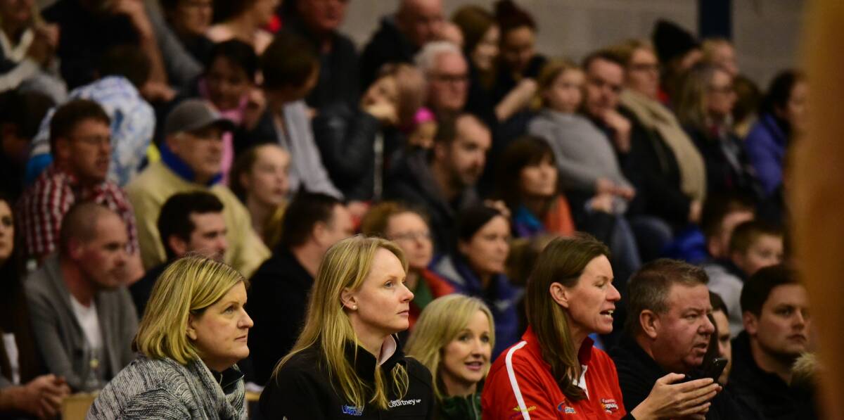 Tornadoes chairwoman Janie Finlay among the sell-out crowd at Elphin Stadium on Saturday. Picture: Paul Scambler
