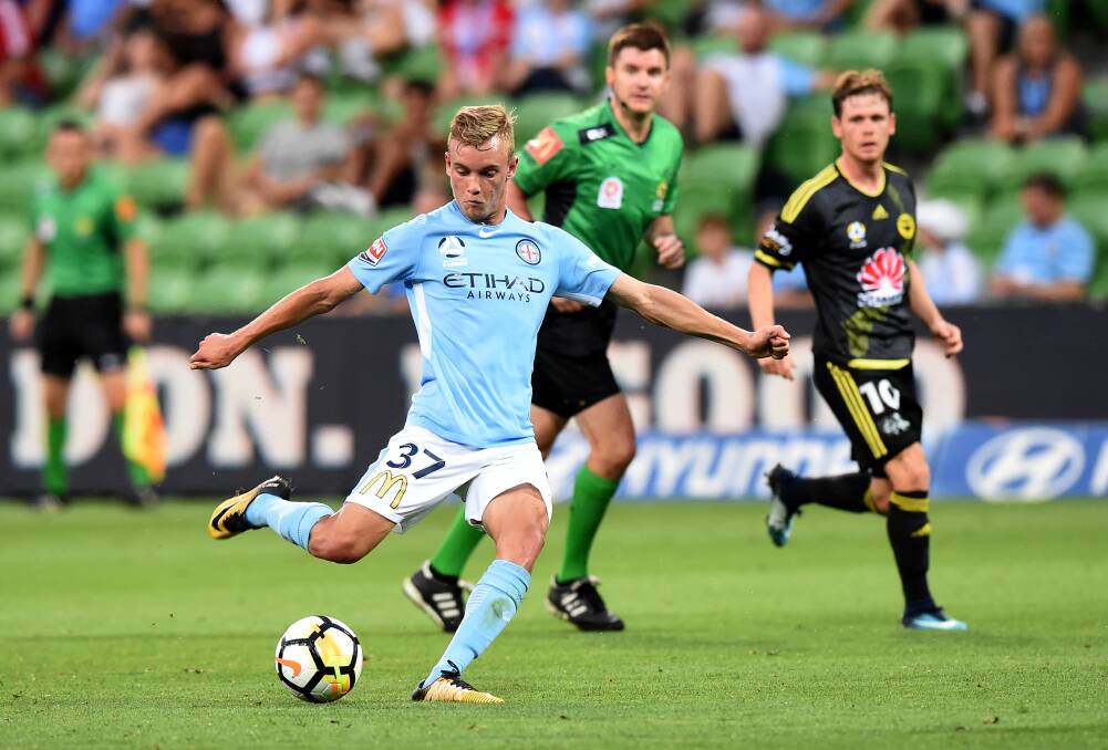 STAYING PUT: Launceston's Nathaniel Atkinson has signed a two-year deal with Melbourne City. Picture: AAP