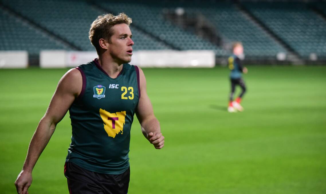 WARM UP: North Launceston coach Tom Couch at Tasmanian training in Launceston on Tuesday. Picture: Paul Scambler