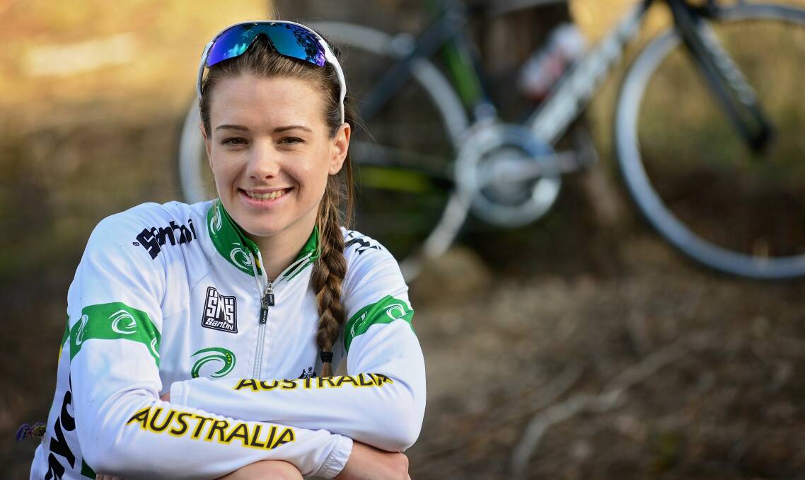 Young mouths, wise words: Tasmanian cyclist Amy Cure spoke with the wisdom of a veteran moments after the Australian women's team pursuit Olympic campaign finished in a disappointing fifth place. Picture: Phillip Biggs