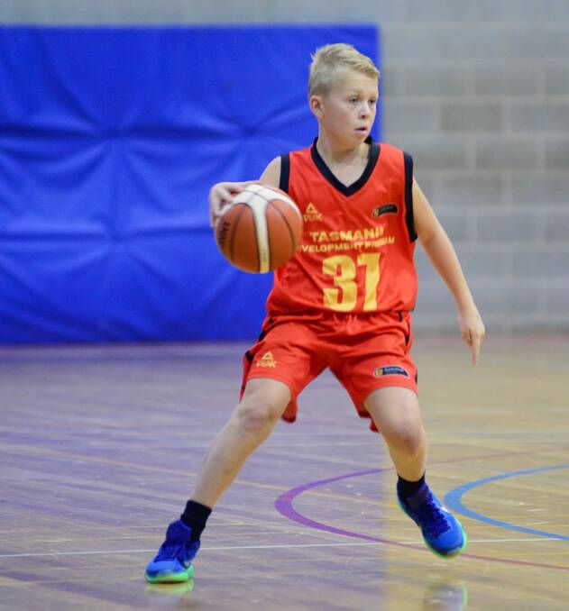 Junior basketballer Fletcher Harper.