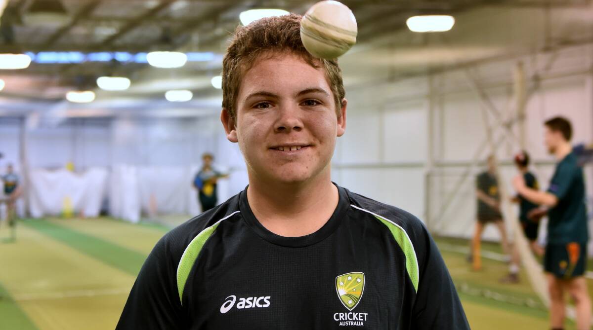 ON FIRE: Mowbray's Jarrod Freeman has been in good form with both the bat and ball for Tasmania at the under-17 national championships.