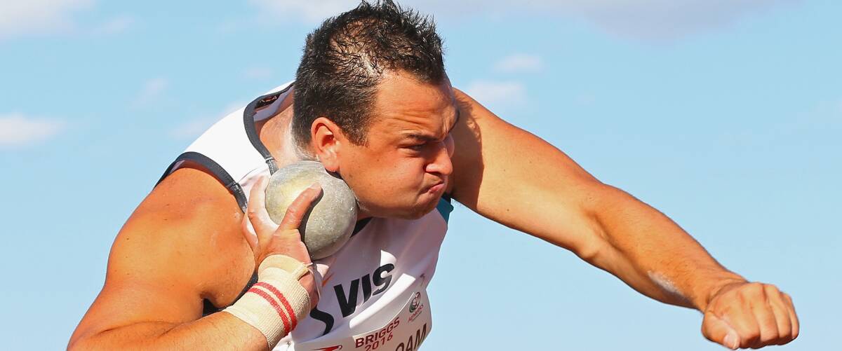 STAR: Tasmanian paralympic shot-putter Todd Hodgetts. Picture: Getty Images