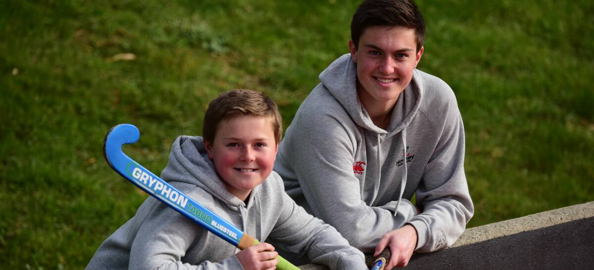 CLOSE: Launceston brothers Xavier and Finn Bailey are both Tasmanian representatives and future stars. Picture: Paul Scambler