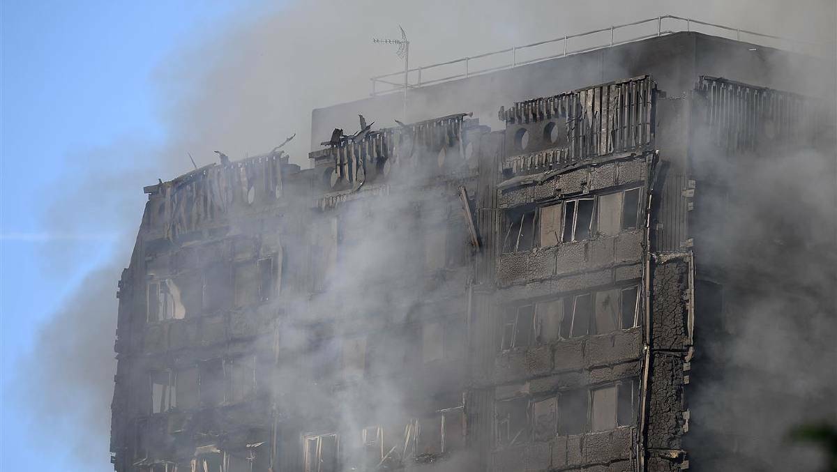 A huge fire engulfed the 24 story Grenfell Tower in Latimer Road, West London in the early hours of June 14. Picture: Getty Images