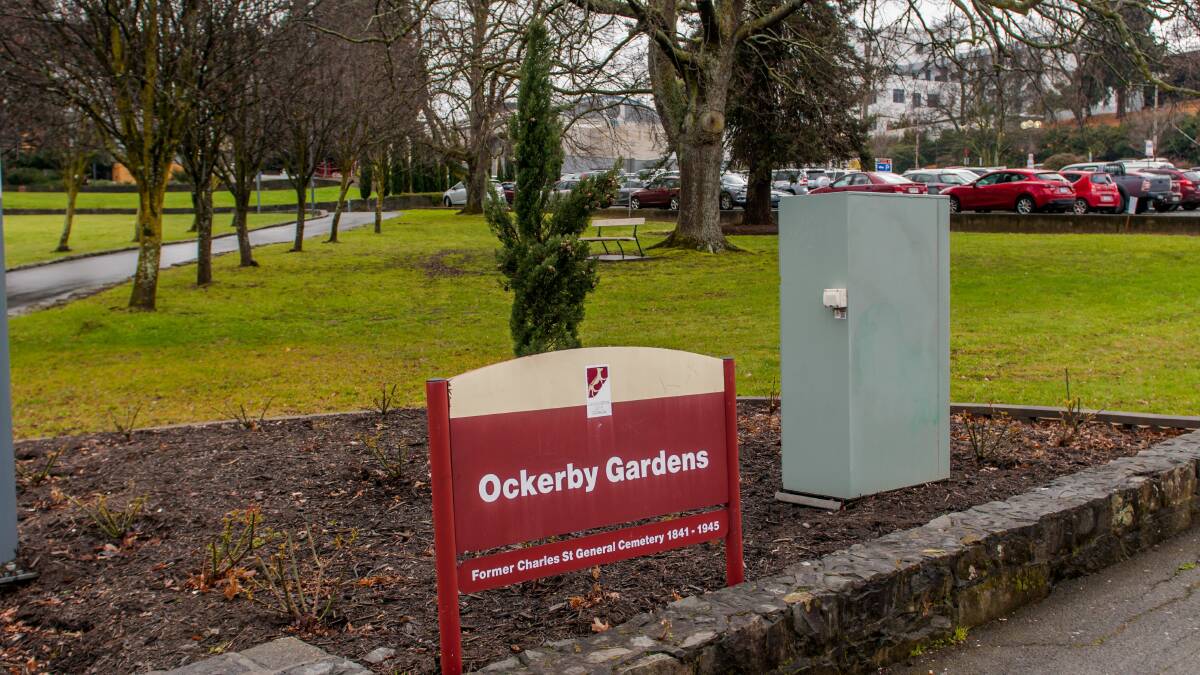 Brian P. Khan gives a perspective on the Ockerby Gardens at the Launceston General Hospital.
