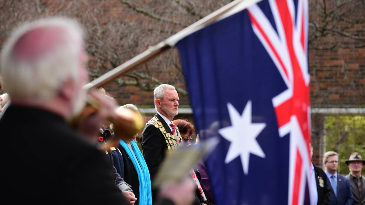 The community paid tribute to its veterans at Vietnam Veterans Day yesterday. Picture: Paul Scambler