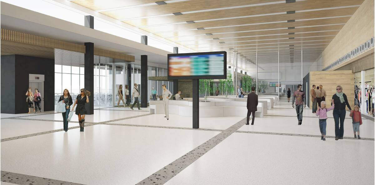REVAMP: Artist's impressions show the new boards that could be part of the Launceston Airport departures lounge.