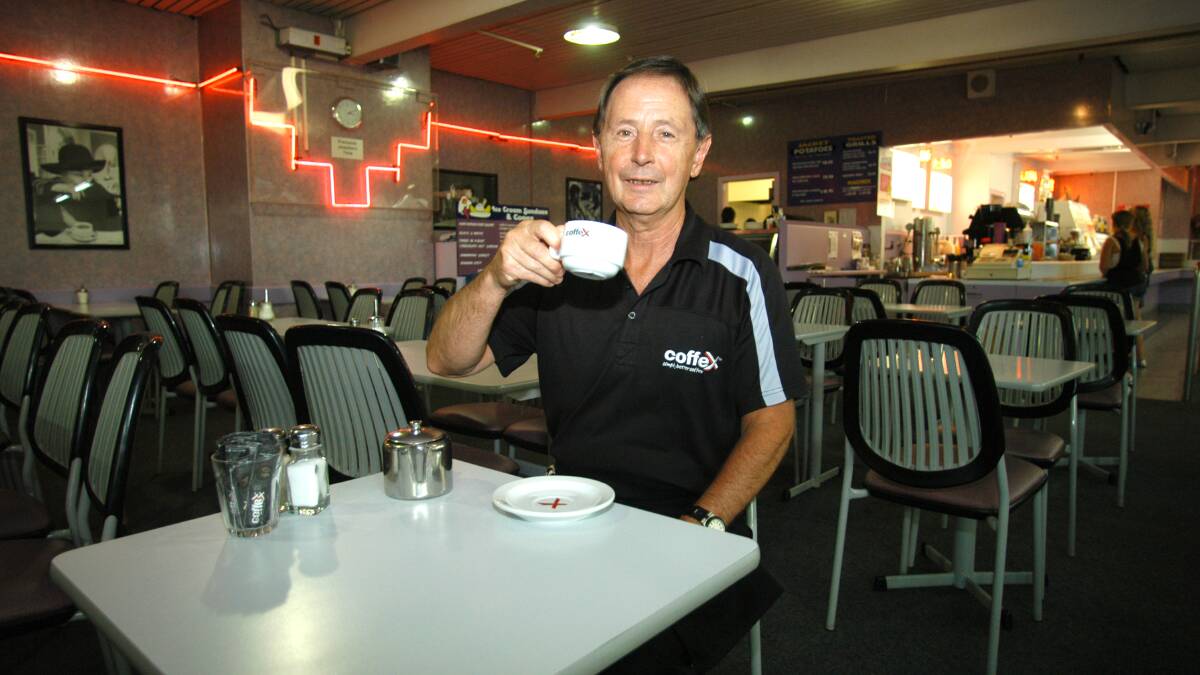 Mike Edwards, pictured at his retirement from the cafe in 2010.