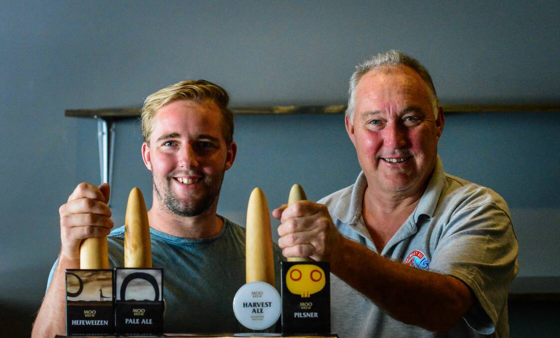 POTS AND PINTS: Byron and Trevor Simm will open Tandy's Alehouse on Elizabeth Street, Launceston, on Monday. Picture: Phillip Biggs
