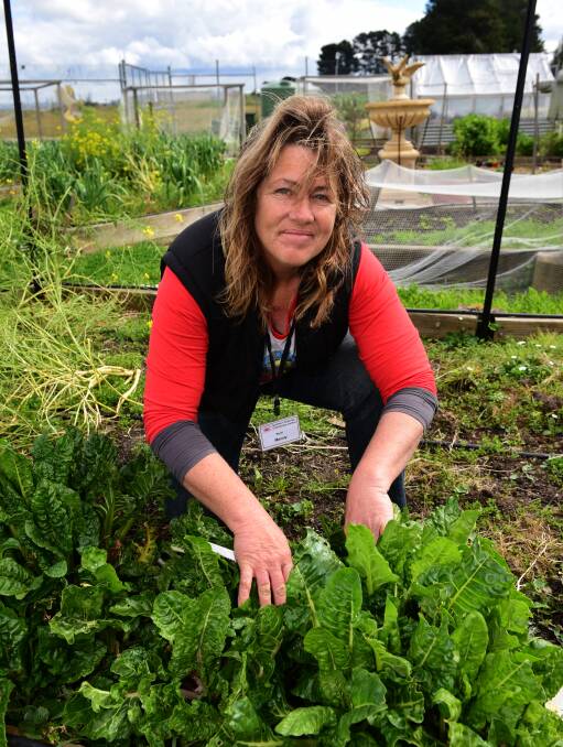 MAKING A DIFFERENCE: Garden supervisor Mandy Dahlvd works in the Northern Suburbs Community Centre Peace Garden. Picture: Paul Scambler.