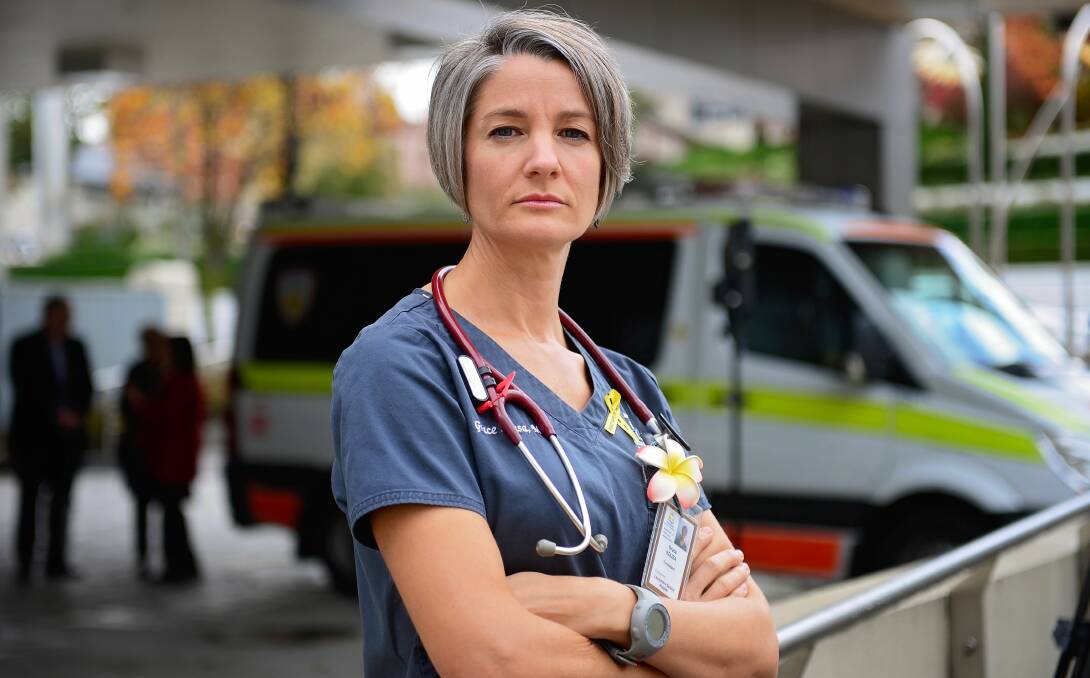 FED UP: Launceston General Hospital emergency department consultant Dr Grace Sousa. Picture: Philip Biggs.