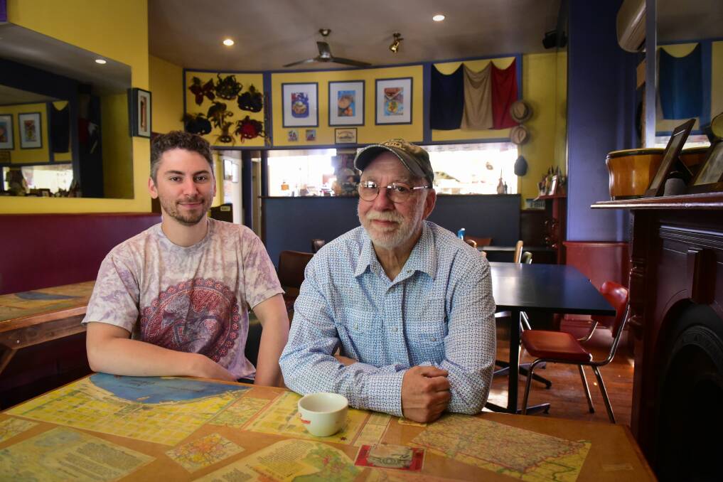 Retirement plans: Jon Peterson and son Hunter Peterson inside the empty restaurant. Pictures: Paul Scambler