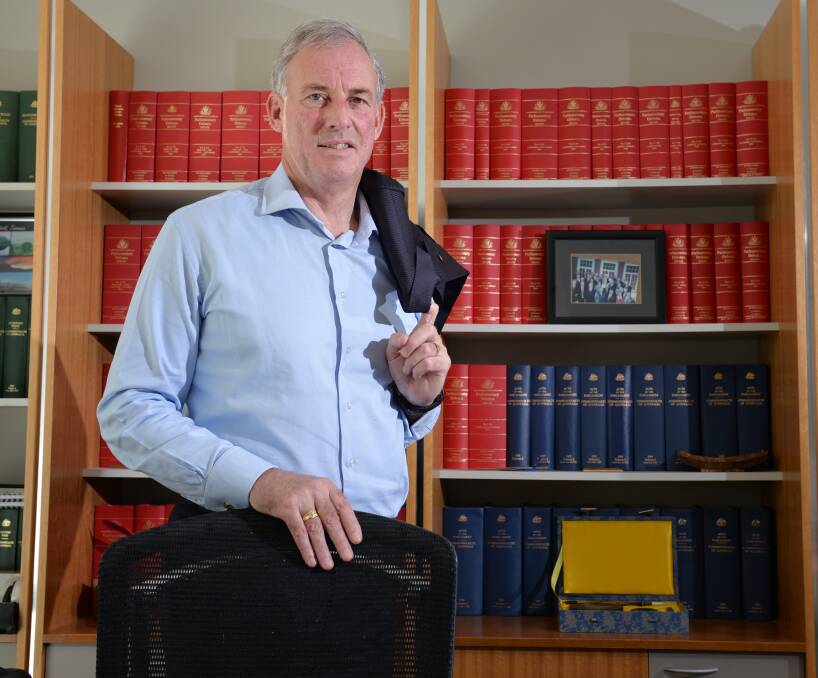 Ousted: Tasmanian Liberal Senator Richard Colbeck has failed to retain the seat he has held since 2002, despite receiving more than 13,000 first preference votes. Picture: Brodie Weeding
