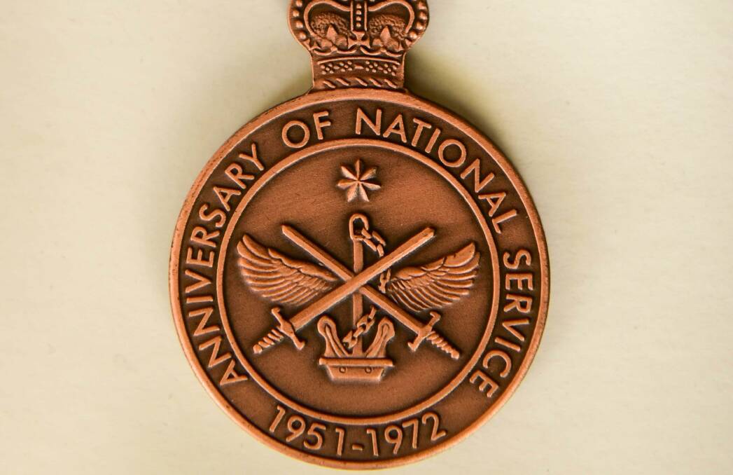 LOST: The Australian National Service Medal Keven Hayes lost on Anzac Day.