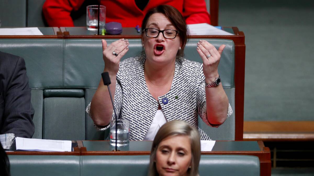 Labor MP Justine Keay during Question Time at Parliament House. Picture: Alex Ellinghausen