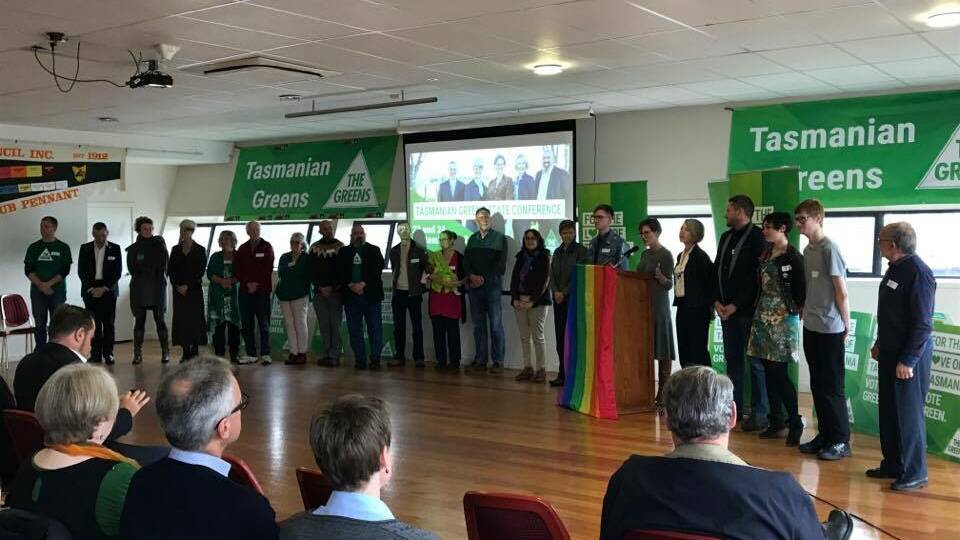 The Tasmanian Greens' state election candidates. Picture: Hayden Johnson 