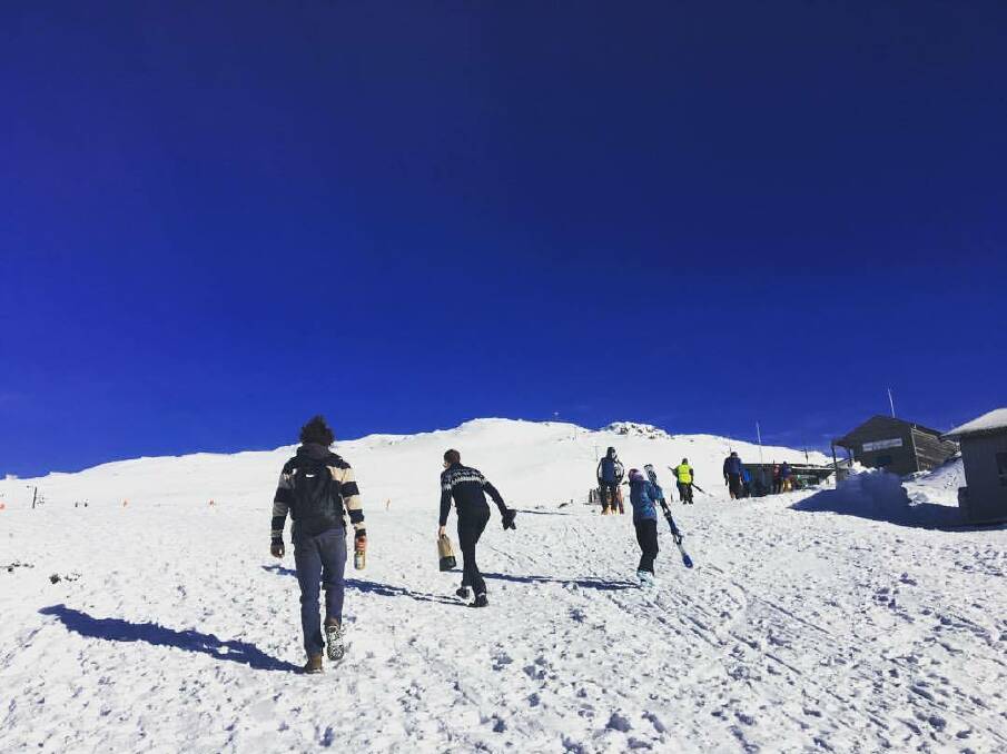 PARADISE: As people hit the slopes on the weekend they were greeted with a blue sky and fresh powder on the ground. Picture: Supplied 