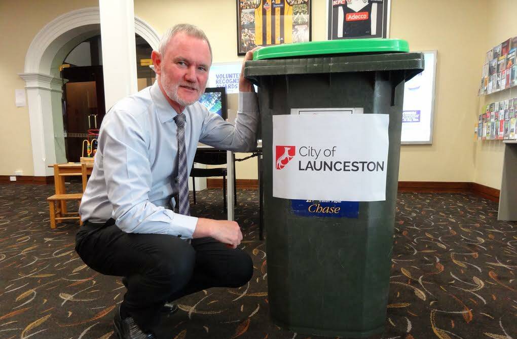 ORGANIC: Mayor Albert van Zetten. Registrations for the City of Launceston's green bin program have exceeded expectations. Picture: File