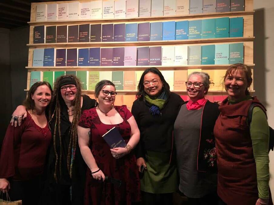 Heather Ewings, Pearl Maya, Avery McDougall, Freya Su,
Rachel Edwards, Isabel Shapcott at The People's Library. Picture: Supplied
