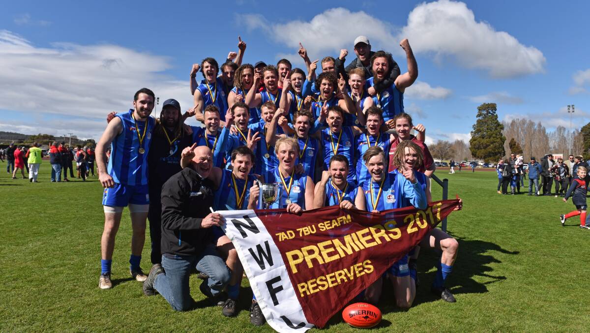 Too good: Penguin made it two premierships for the club with their victory over Latrobe in the NWFL reserves grand final at Latrobe. Picture: Brodie Weeding