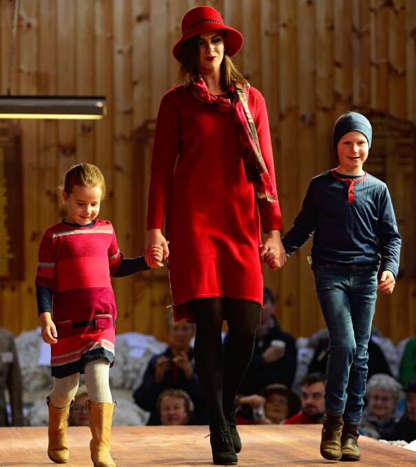 FASHIONABLE FAVOURITE:  Models hit the catwalk to demonstrate the versatility of wool.  Pictures:  Phillip Biggs