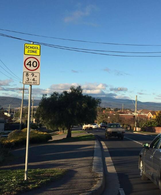 SCHOOL ZONES: Keep an eye out for changing speeds. Picture: Tess Brunton